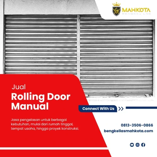 jual rolling door manual