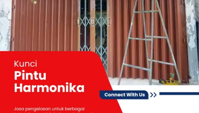 kunci pintu harmonika