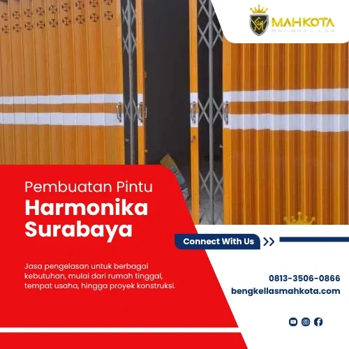 pembuatan pintu harmonika surabaya