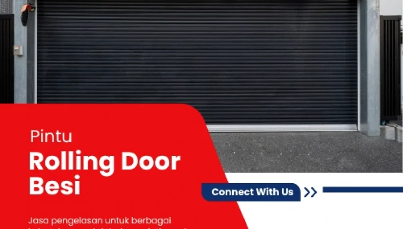 pintu rolling door besi