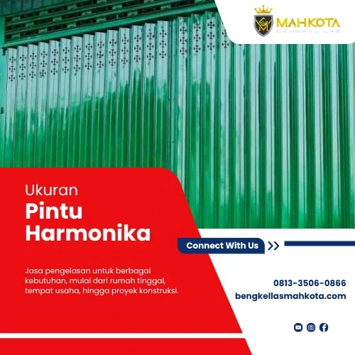 ukuran pintu harmonika