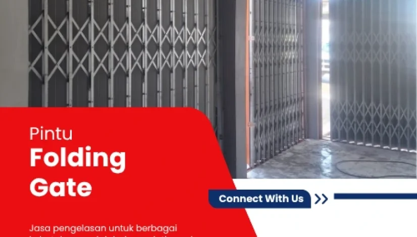 pintu folding gate