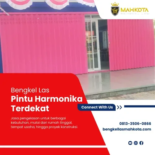bengkel las pintu harmonika terdekat