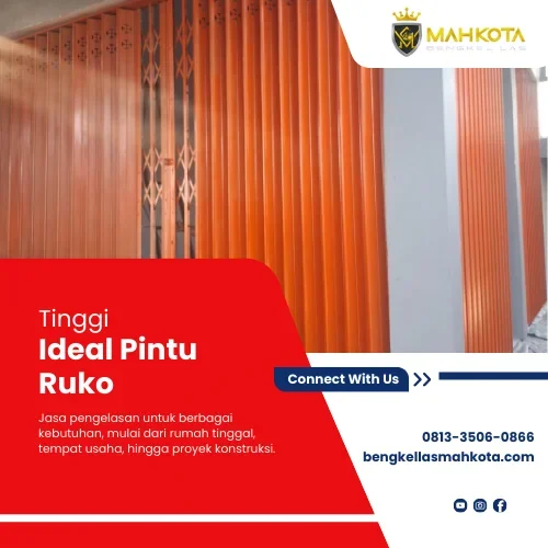 Tinggi ideal pintu ruko