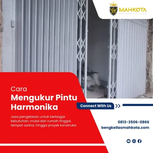 cara mengukur pintu harmonika