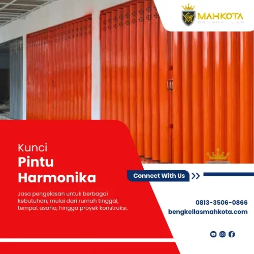kunci pintu harmonika