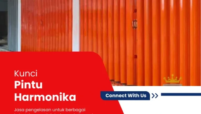 kunci pintu harmonika