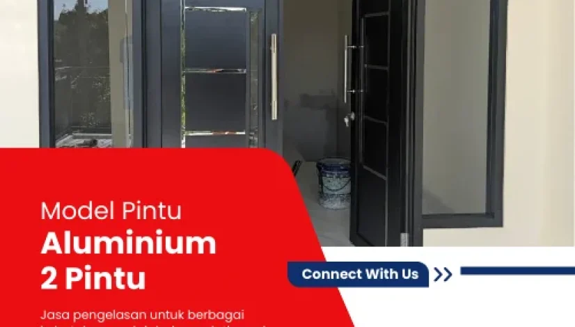 model pintu aluminium 2 pintu