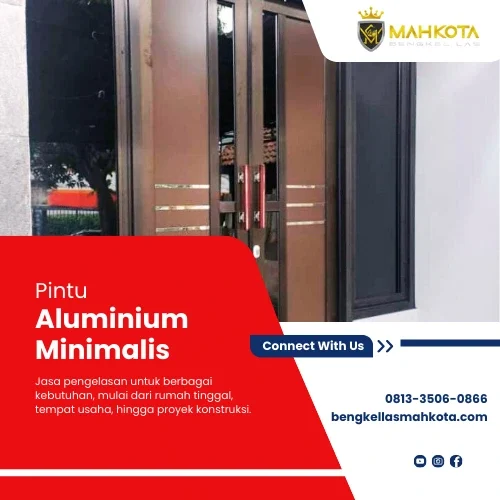 pintu aluminium minimalis
