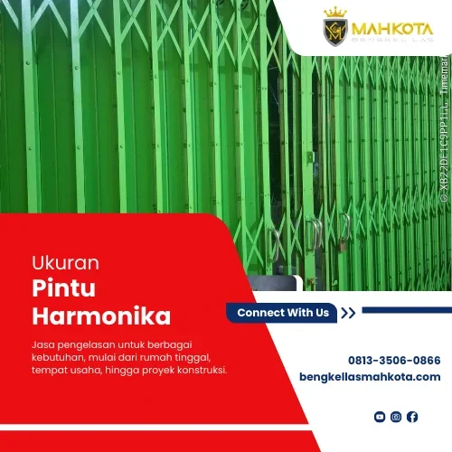 ukuran pintu harmonika