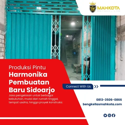 Produksi Pintu Harmonika Pembuatan Baru Sidoarjo