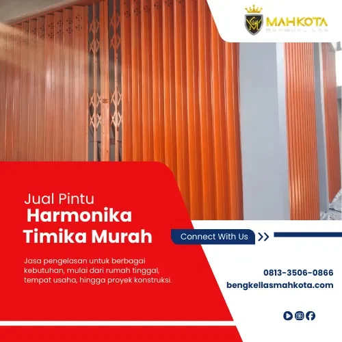 Jual Pintu Harmonika Timika Murah