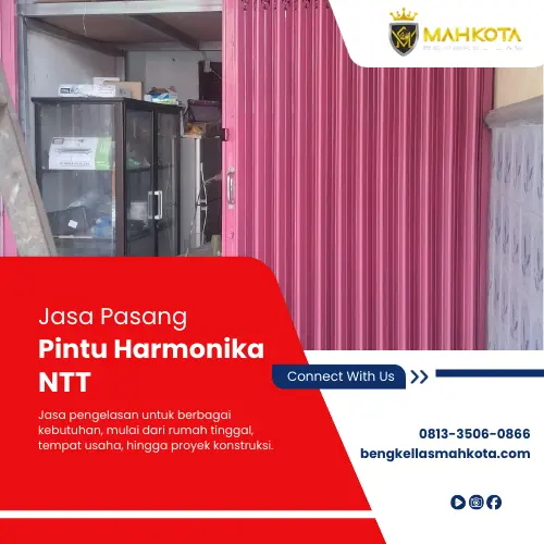 jasa pasang pintu harmonika NTT