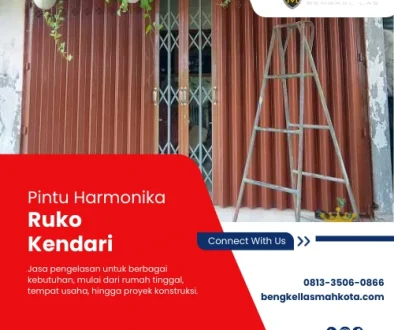 pintu harmonika ruko Kendari