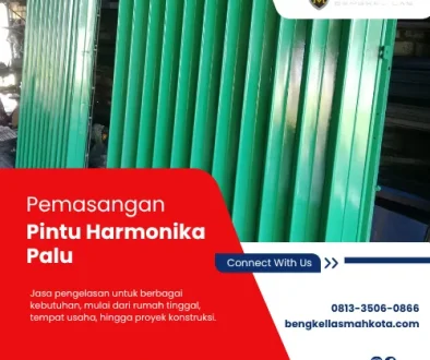 Pemasangan Pintu Harmonika Palu