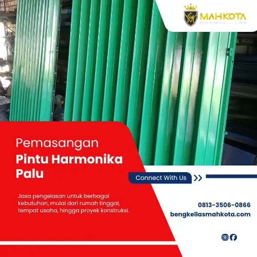 Pemasangan Pintu Harmonika Palu