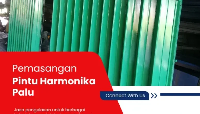 Pemasangan Pintu Harmonika Palu